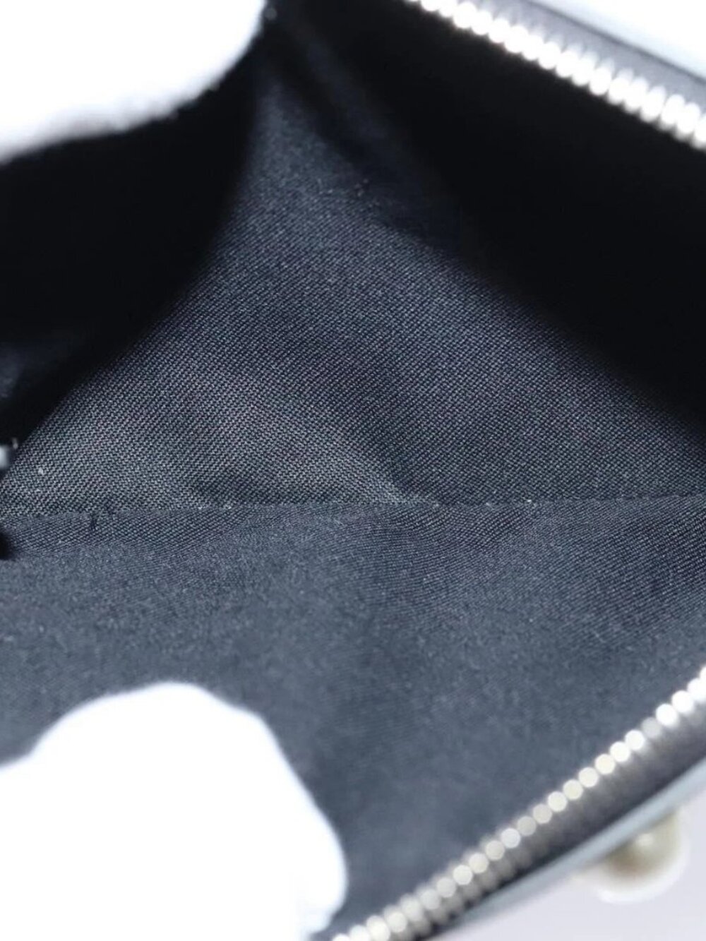 FENDI Triplet Clutch Bag Leather Black Auth 110887V - Picture 9 of 16